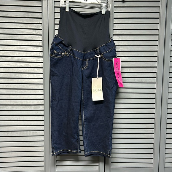 🦋 Maternity capris pant First Kick Maternity size S - Picture 1 of 6